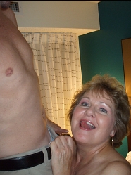 Busty Bliss hot busty mommy getting ready to suck cock